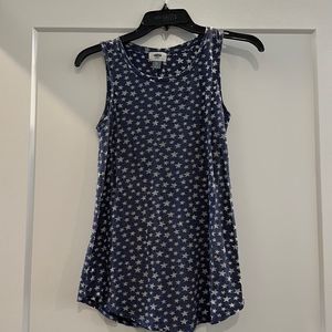 Old Navy Blue and White Stars U.S.A. Tank